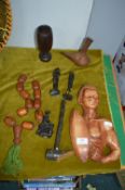 Ethnic Figures, plus Wooden Ornaments, etc.