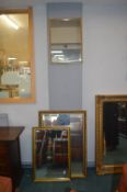 Three Gilt Framed Mirrors
