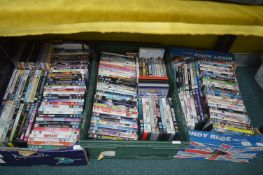 Three Boxes of DVDs 100+