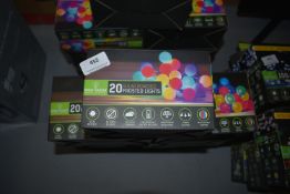 *Seven Sets of 20 Solar Powered Frosted Lights