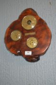 Live Edge Wooden Barometer