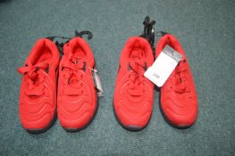 Two Pairs of Kid's Trainers Size: 9