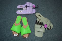 Three Pairs of Women's Flipflops Size: 5