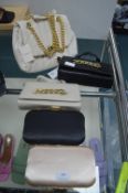 Five Clutch Bags and Handbags