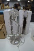 *Two Diyas Chrome and Crystal Table Lights (one Minor Faults)
