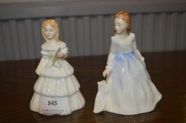 Pair of Small Royal Doulton Figurines 