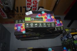 *Seven Sets of 20 Solar Powered Frosted Lights