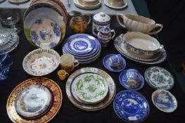 Period Pottery Plates, etc.