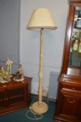 Standard Lamp with Cream Shade