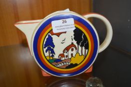 Moorland Pottery Teapot in the Style of Clarice Cl