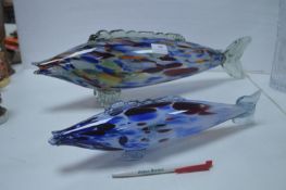 Two Murano Glass Fish