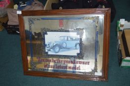 Reproduction Rolls Royce Advertising Mirror