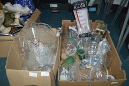 Two Boxes of Glassware