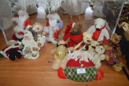 Christmas Bears, Santa Clauses, etc.