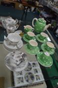 West German Polka Dot Part Tea Set plus Chinses Cu