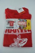 Marvel Kid's T-Shirt 3pk Size: 9-11 years