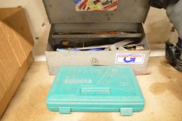 *Toolbox and Contents of Mixed Tools, and a Laser Part Tap & Die Set