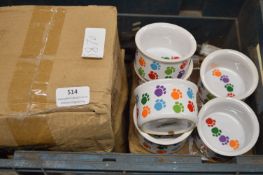 24 Paw Print Ramekin Dishes