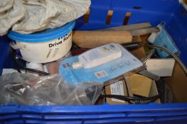 *Mised Box Containing Screws, Grinding Discs, Light, etc.