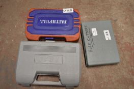 Three Part Boxes Containing a Quantity of Drill Bits