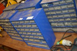 *Five Sets of Component Drawers and Contents