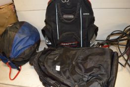 *Targus and Oxford Backpacks, and an LS2 Motorbike Helmet