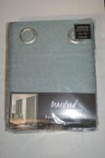 *Beresford Teal Lined Eyelet Curtains 66” x 90” drop