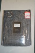 *Casa Home Blackout Quilted Eyelet Curtains 66” x 90” drop