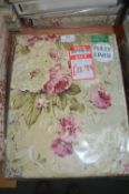 *Floral Lined Pencil Pleat Curtains 46” x 90” drop