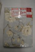 *Floral Lined Pencil Pleat Curtains 46” x 54” drop
