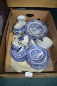 Blue & White Willow Pattern Pottery etc.
