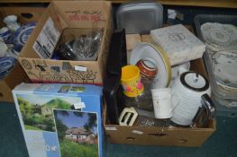 Two Boxes of Kitchenware etc.