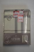 *Belfield Luxury Lined Eyelet Curtains 90” x 54” drop