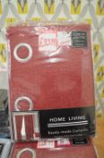 *Home Living Lined Eyelet Curtains 66” width 54” drop