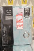 *Whiteheads Lined Eyelet Curtains 90” width 72” drop