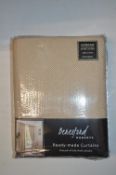 *Beresford Cavendish Natural Line Pencil Pleat Curtains 90” x 54” drop