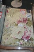 *Floral Lined Pencil Pleat Curtains 46” x 72” drop