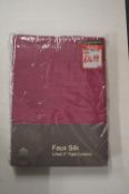 *Home Style Faux Silk Pencil Pleat Lined Curtains 66” x 90” drop