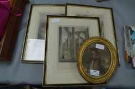 Four Framed Victorian Prints