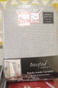 *Beresford Lined Pencil Pleat Curtains 66” width 54” drop