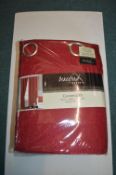*Beresford Cavendish Red Lined Eyelet Curtains 90” x 90” drop