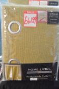 *Home Living/Beresford Lined Eyelet Curtains 66” width 72” drop