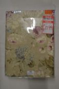 *Floral Lined Pencil Pleat Curtains 66” x 72” drop