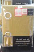 *Home Living/Beresford Lined Eyelet Curtains 66” width 72” drop