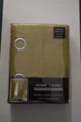 *Home Living Lined Eyelet Curtains 66” x 90” drop