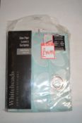*White Heads Lined Eyelet Curtains 90” x 72” drop