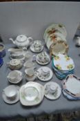 Assorted Vintage Pottery Plates, Cups, etc.