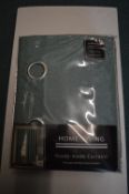 *Home Living Teal Lined Eyelet Curtains 132” x 72” drop