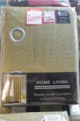*Home Living/Beresford Lined Eyelet Curtains 66” width 90” drop