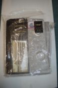 *Lewis Lined Eyelet Curtains 66” width 90” drop